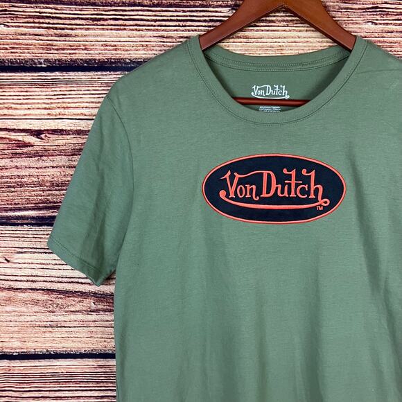 Von Dutch Fashion/Streetwear Brand Double Sided T-shirt - Picture 9 of 9